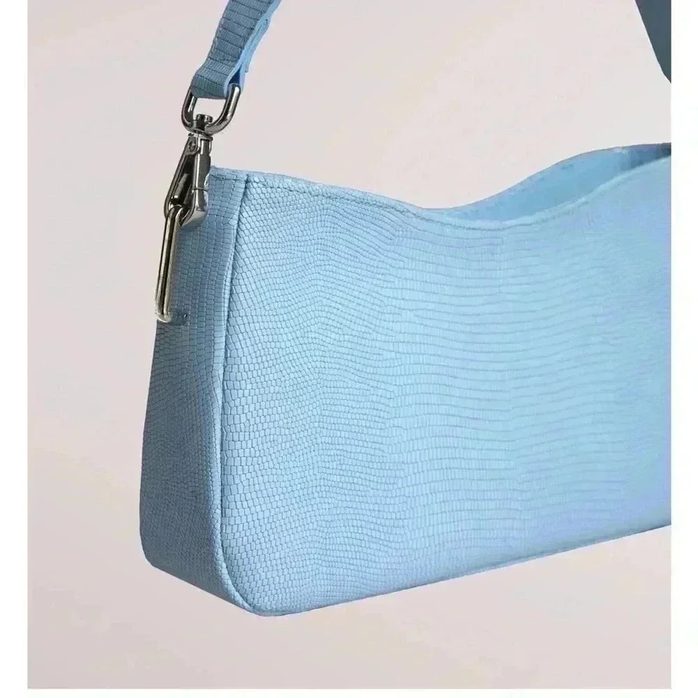NEW Blame Lilac Leather Bag missing side ties looks great with jeans - Picture 1 of 10